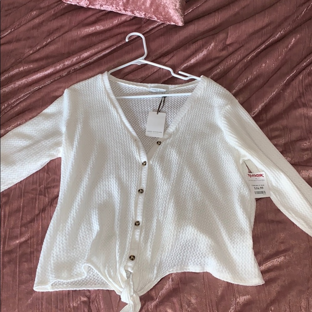 Tie front top